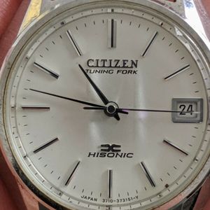 Vintage '74 Citizen HiSonic 3711 Tuning Fork Watch, Works