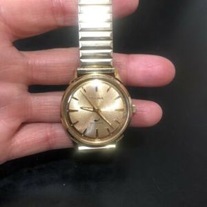 Bulova 10KT heavy gold electroplated bezel factory automatic Watch