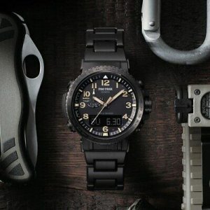 Casio Black Analogue Digital Men Watch Protrek Prw 50fc 1er Watchcharts