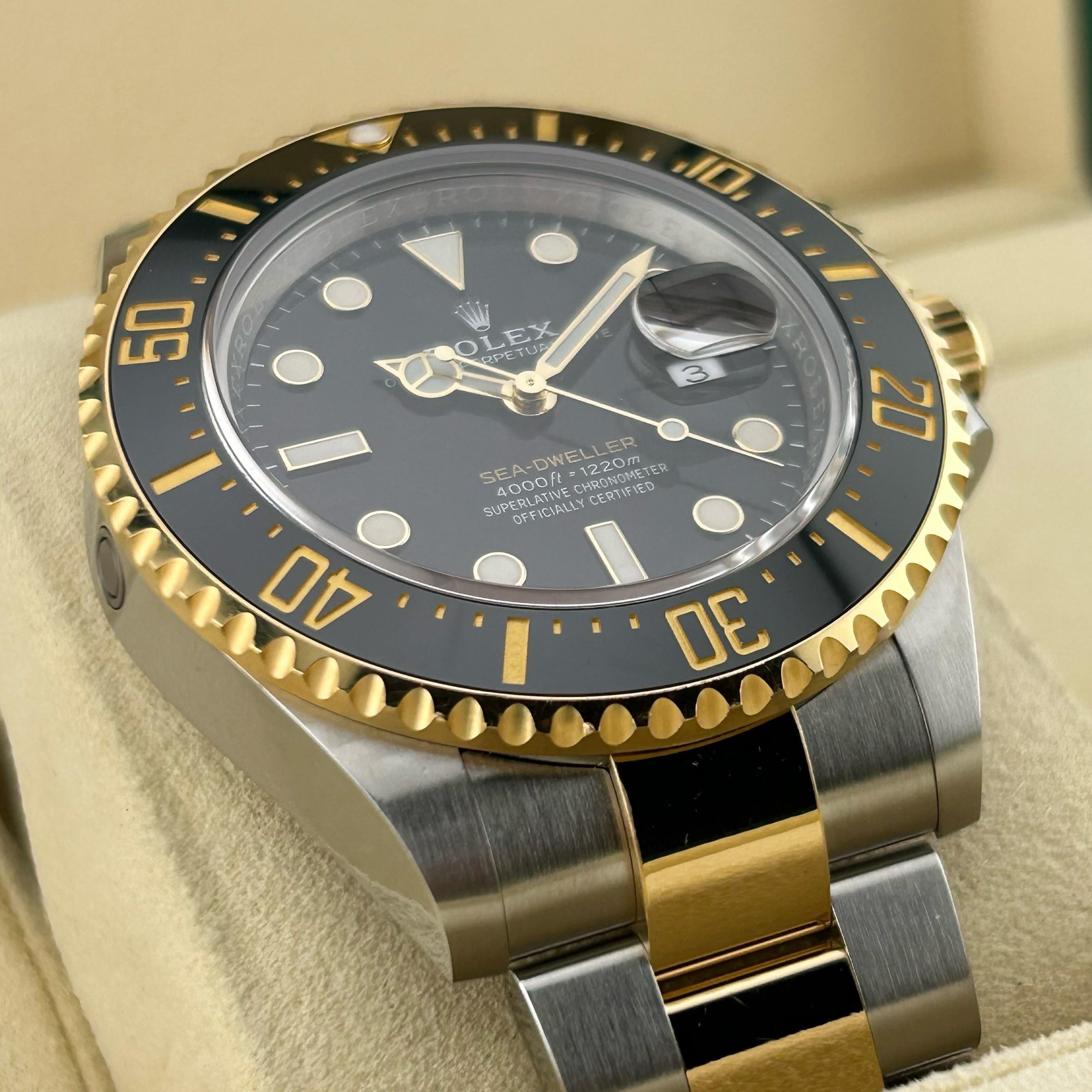 WTS Rolex Sea Dweller 43mm Two Tone 126603 Year 2020 Box and