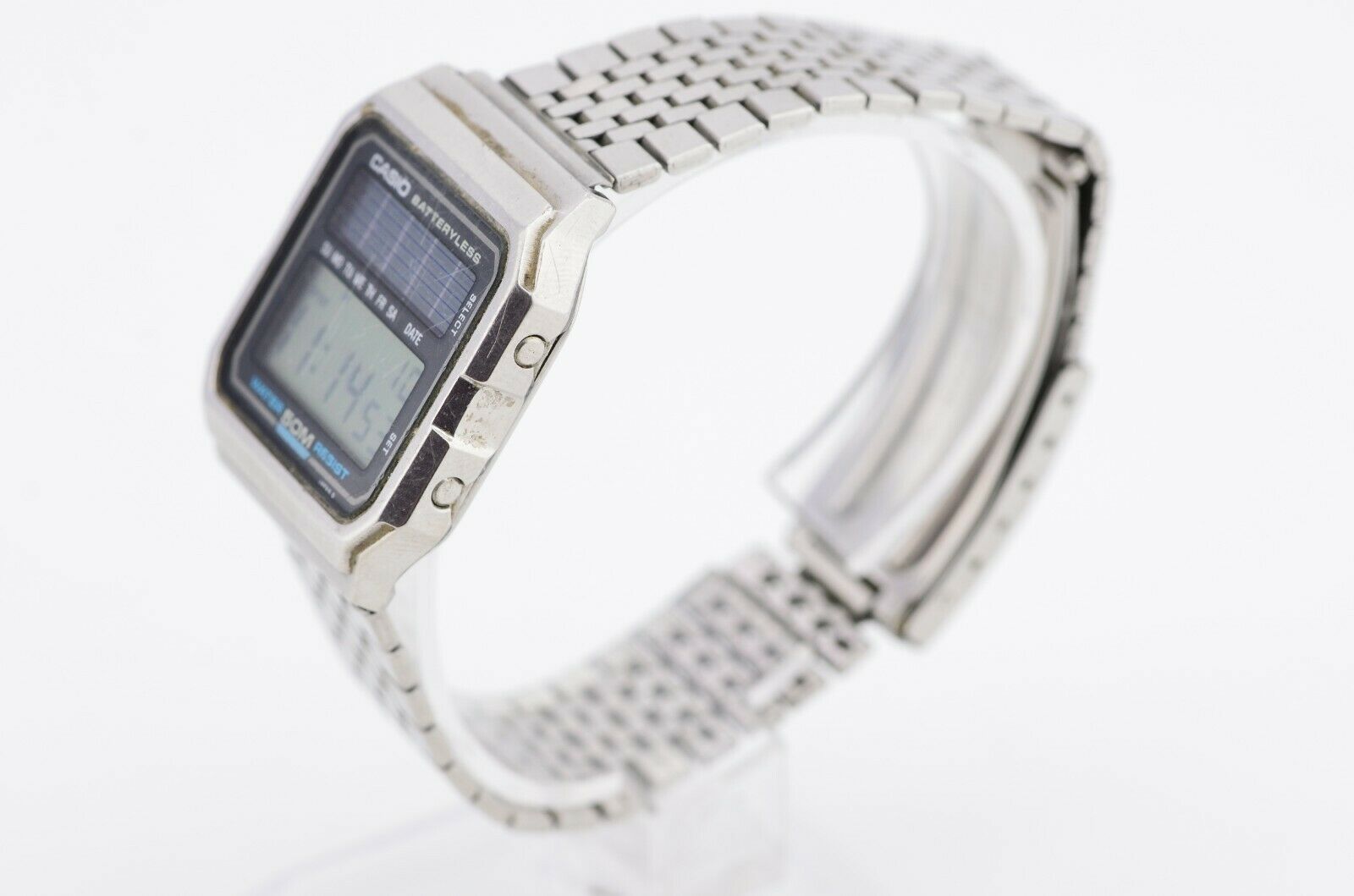 レア VINTAGE 1986's WB-80 腕時計 SOLAR Vintage Unisex Casio Digital Solar Watch WB-80 JDM Japan Stainless