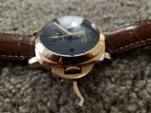 Panerai Luminor GMT 8 Days Reserve OP6842 Back Case Glass Cracked