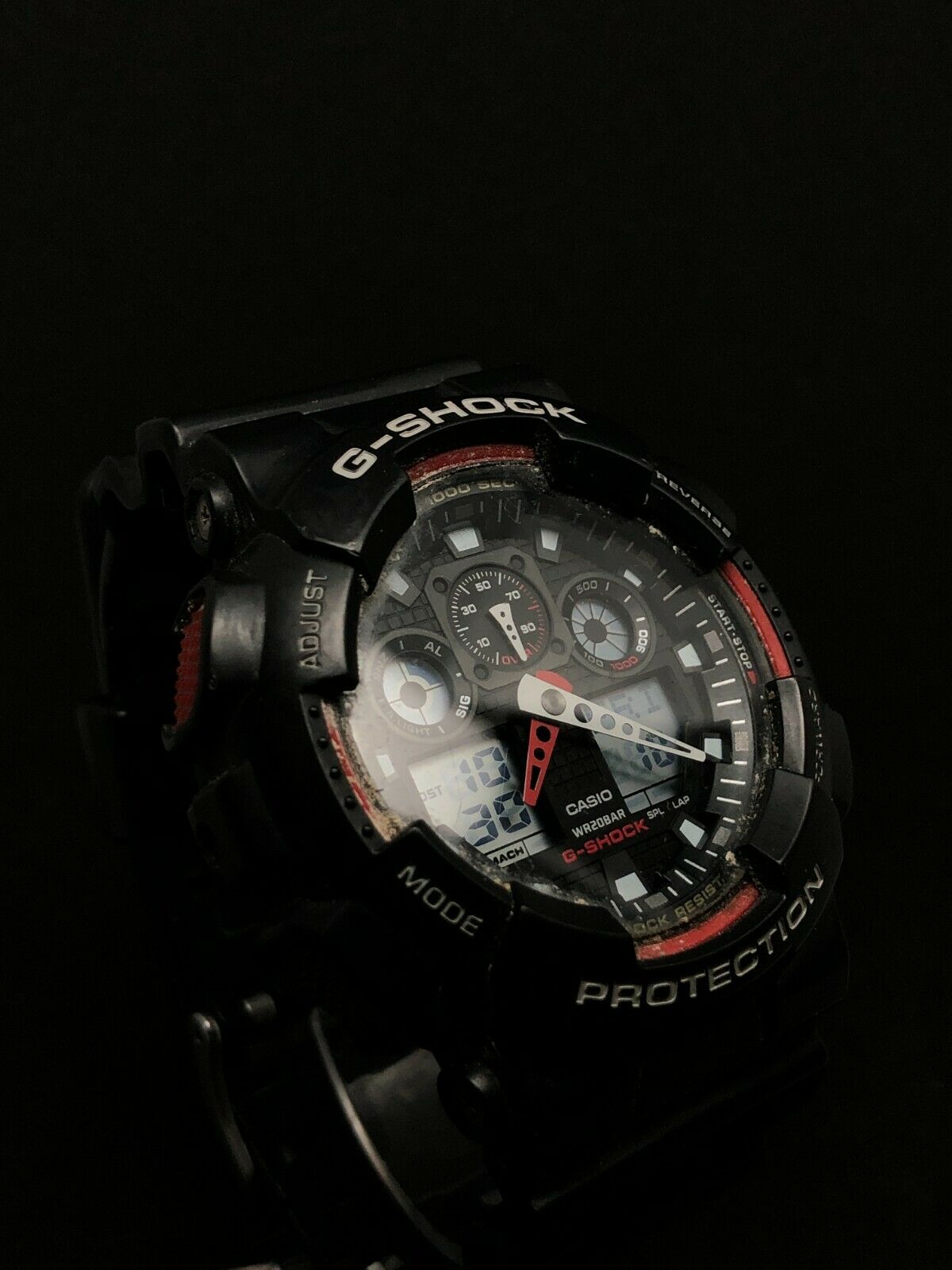 Casio G Shock ILLUMINATOR Gents Digital Watch 5081 GA 100 Black Slicon Strap WatchCharts Marketplace