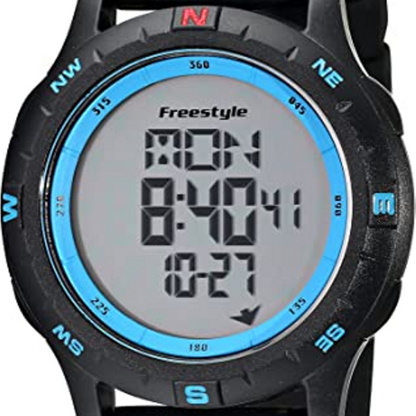 Freestyle Navigator Plastic Black Silicone Band Quartz Unisex