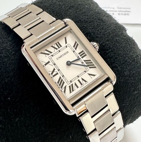 Cartier Tank Solo Stainless Steel Ladies Watch W5200013 3170