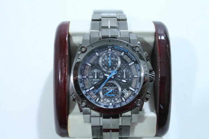 Bulova men's 46mm precisionist hotsell gunmetal gray chronograph watch