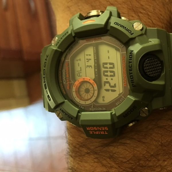 FS: Casio G Shock Rangeman GW 9400 CMJ-3CR, green camo, carbon fiber ...