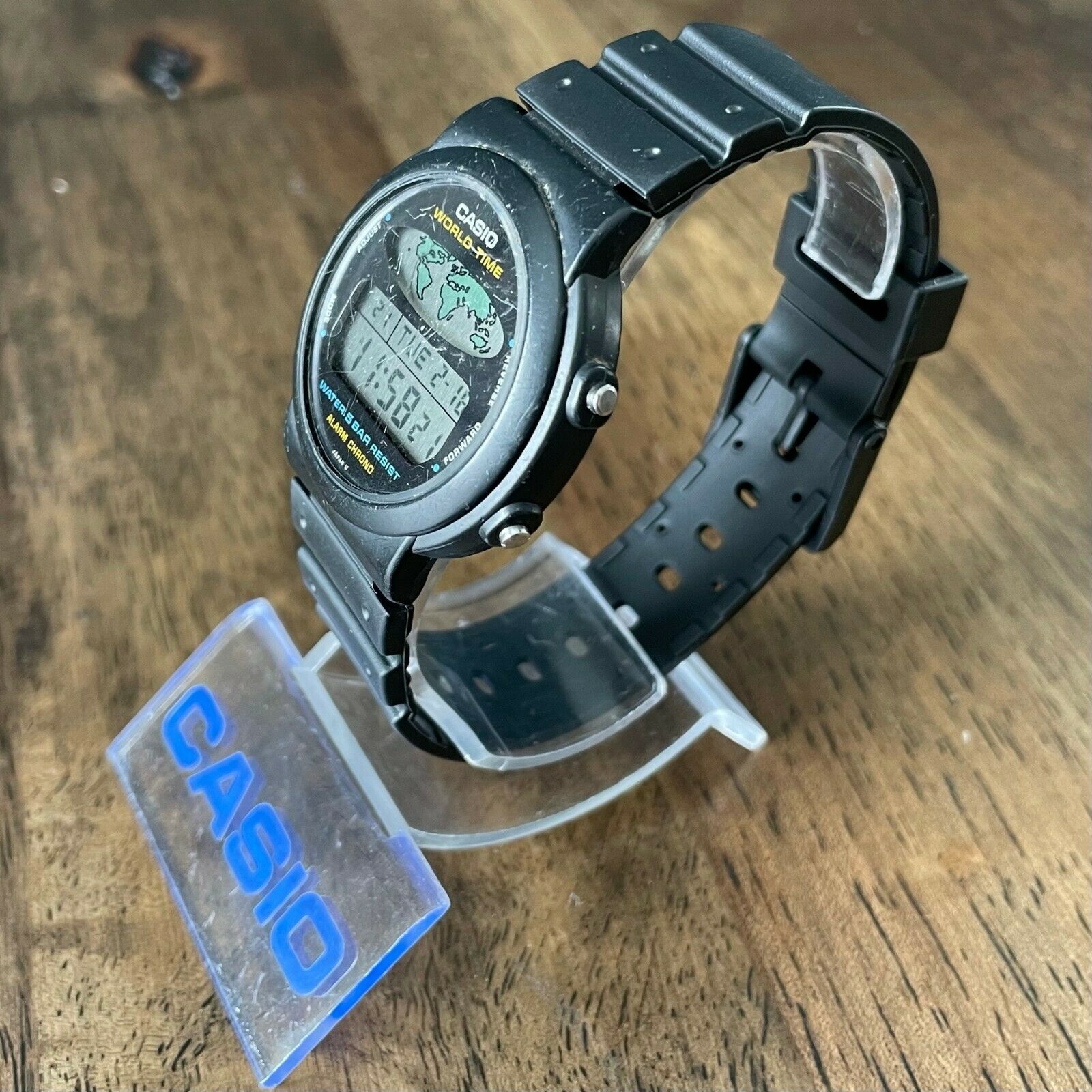 Casio World Time W-60U Module 893 Digital Vintage Men's Watch