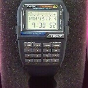Casio DBC-81 Databank-80 Memory, Calculator, World time Mens