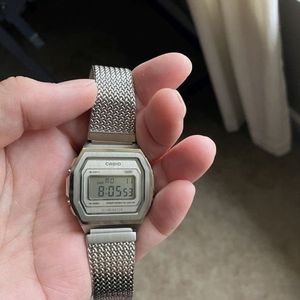 A700W-1A, Vintage Stainless Steel Silver Watch