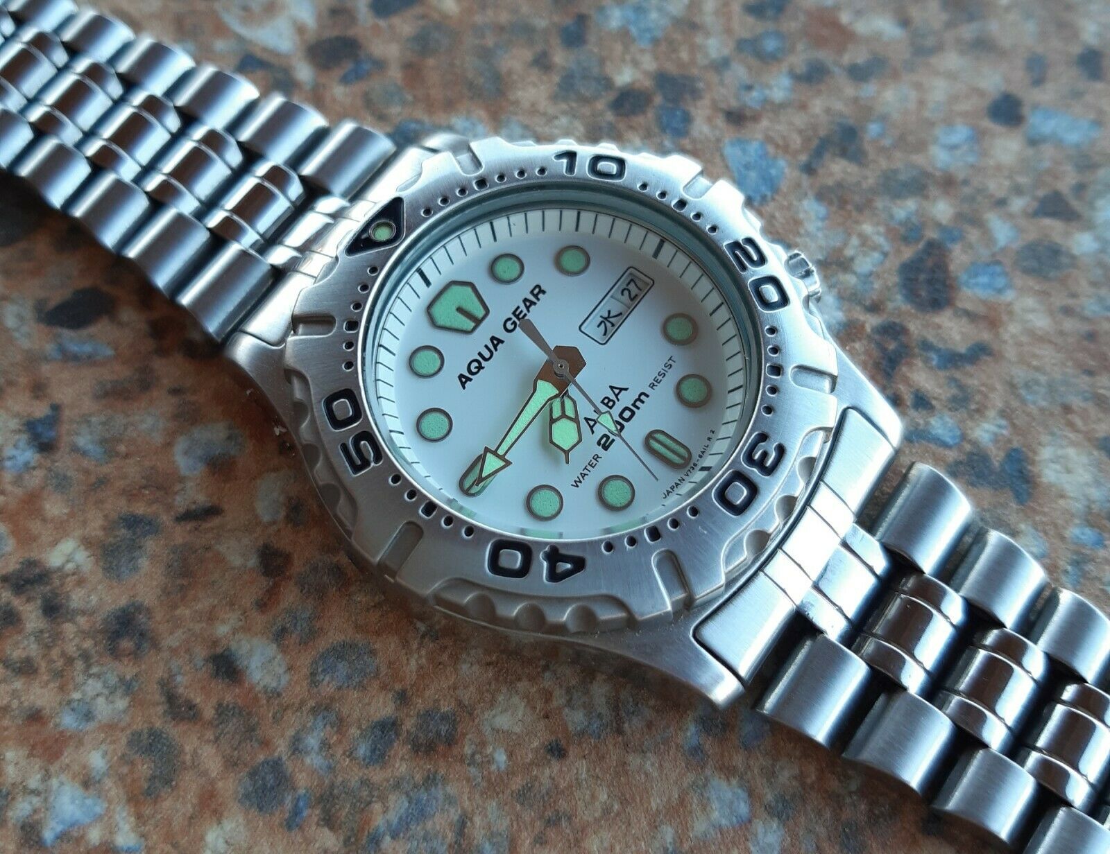 メンズ SEIKO セイコー ALBA AQUA GEAR V736-6A10 ♪619 SEIKO ALBA 