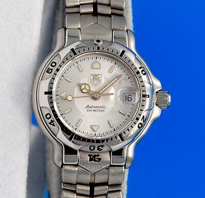 Ladies Tag Heuer 6000 SS Watch RARE Automatic Silver Dial