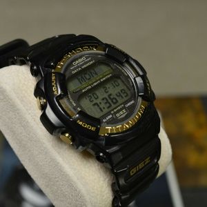 CASIO GS-100 G-SHOCK GIEZ BLACK/GOLD TITANIUM WATCH RARE VINTAGE