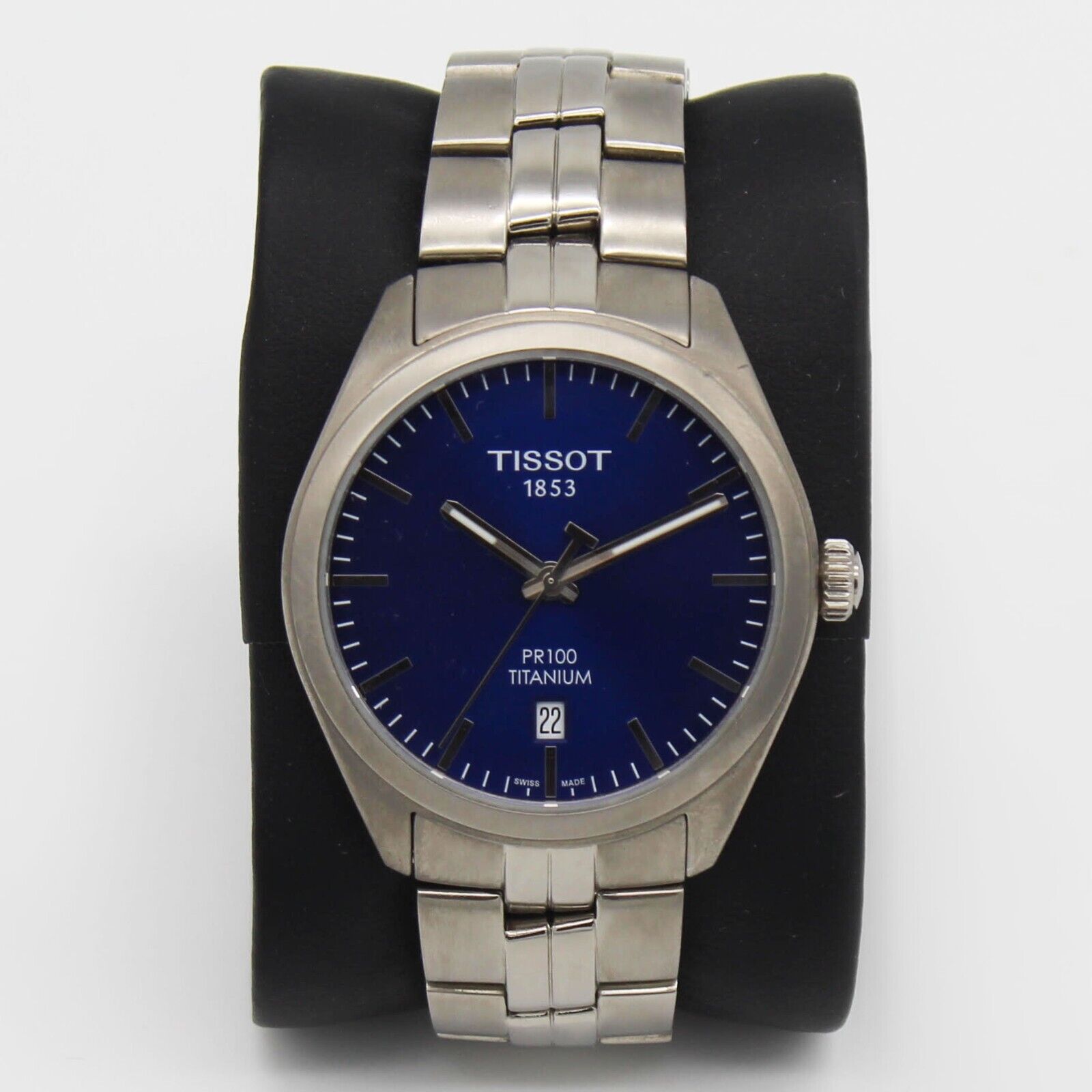 Tissot pr100 sale titanium blue