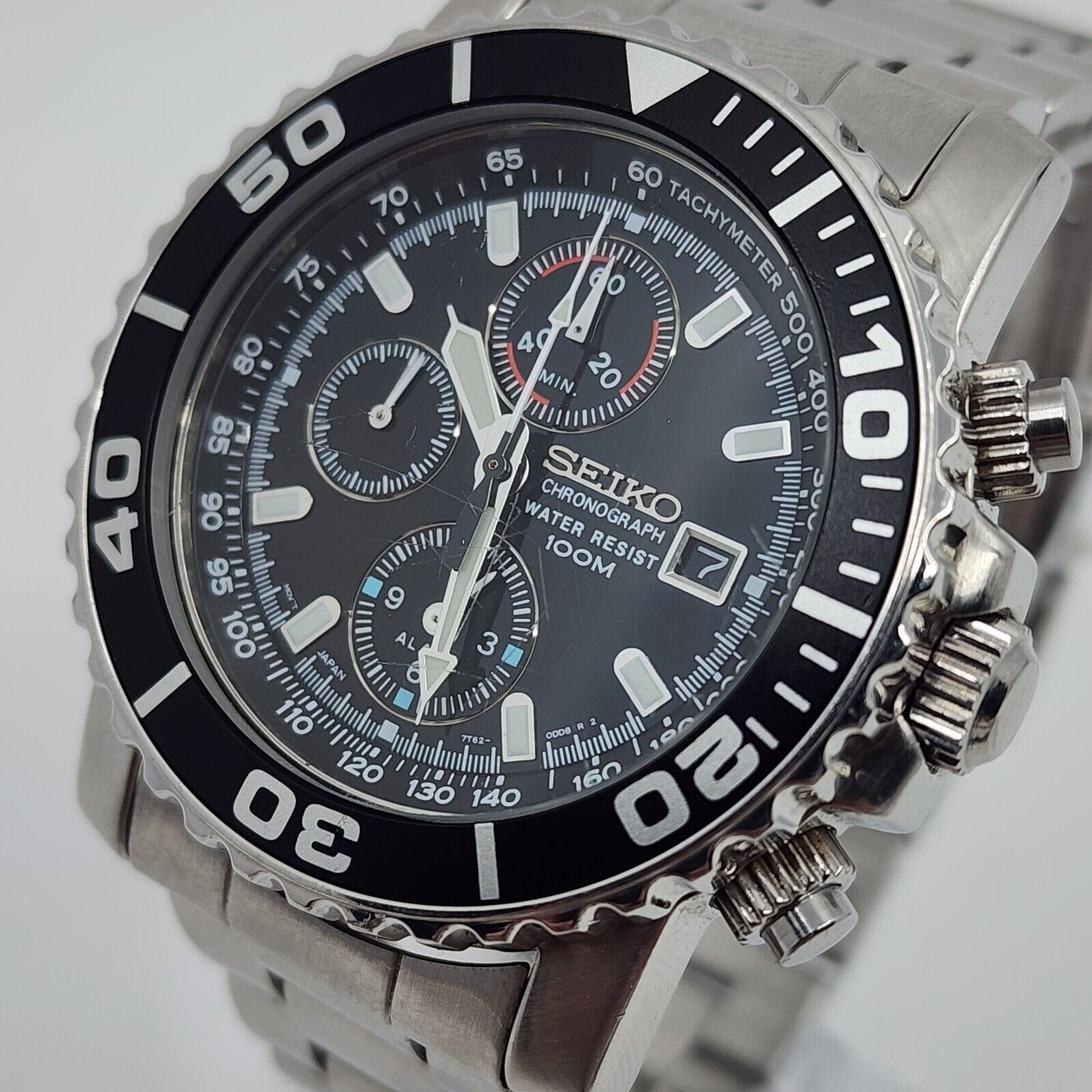 Seiko DAYTONA Diver Seiko SNA225 7T62-0CV) Chronograph Quartz