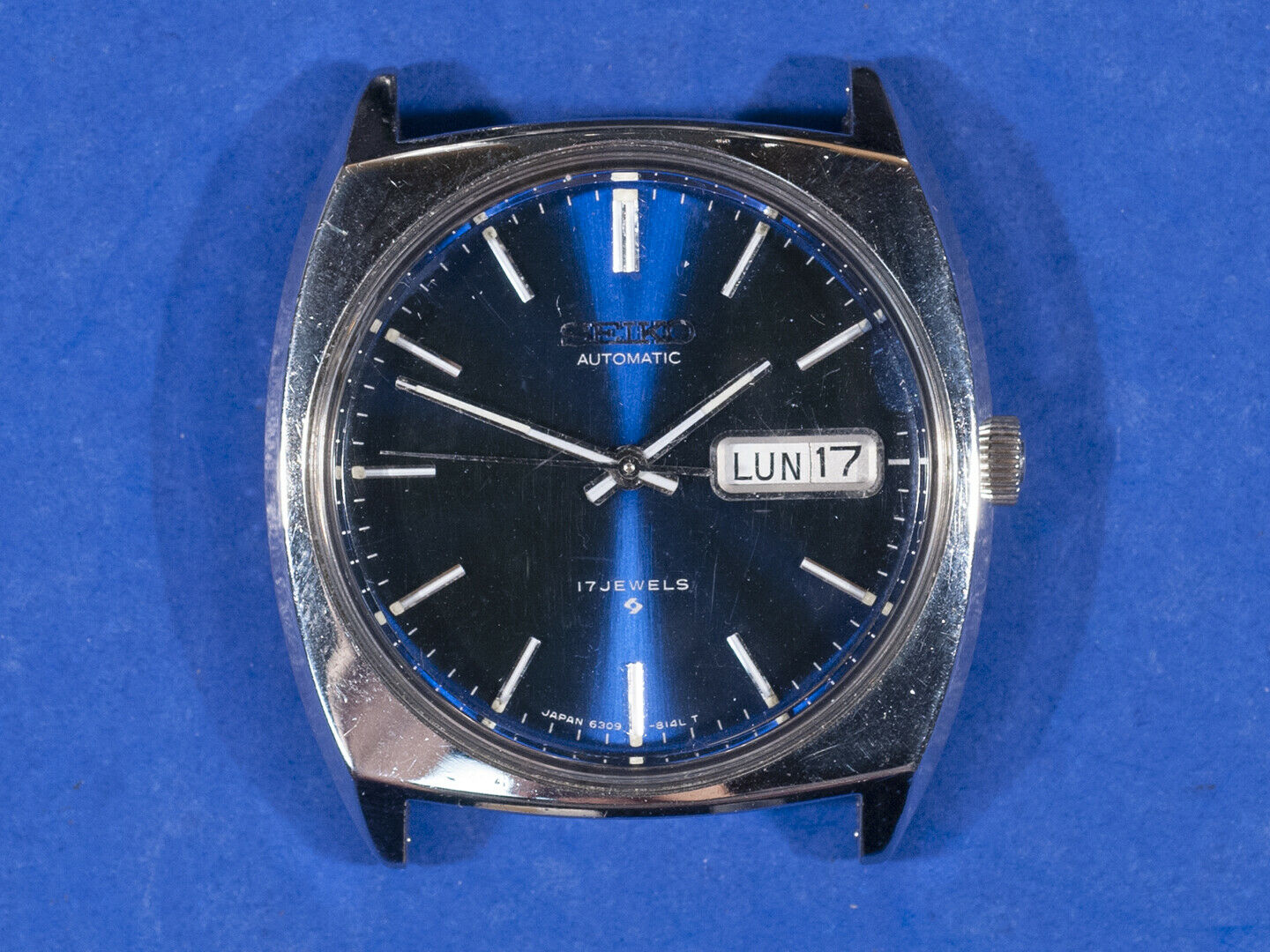 Vintage Seiko 6309-8089 Automatic 17 Jewels Blue Face | WatchCharts