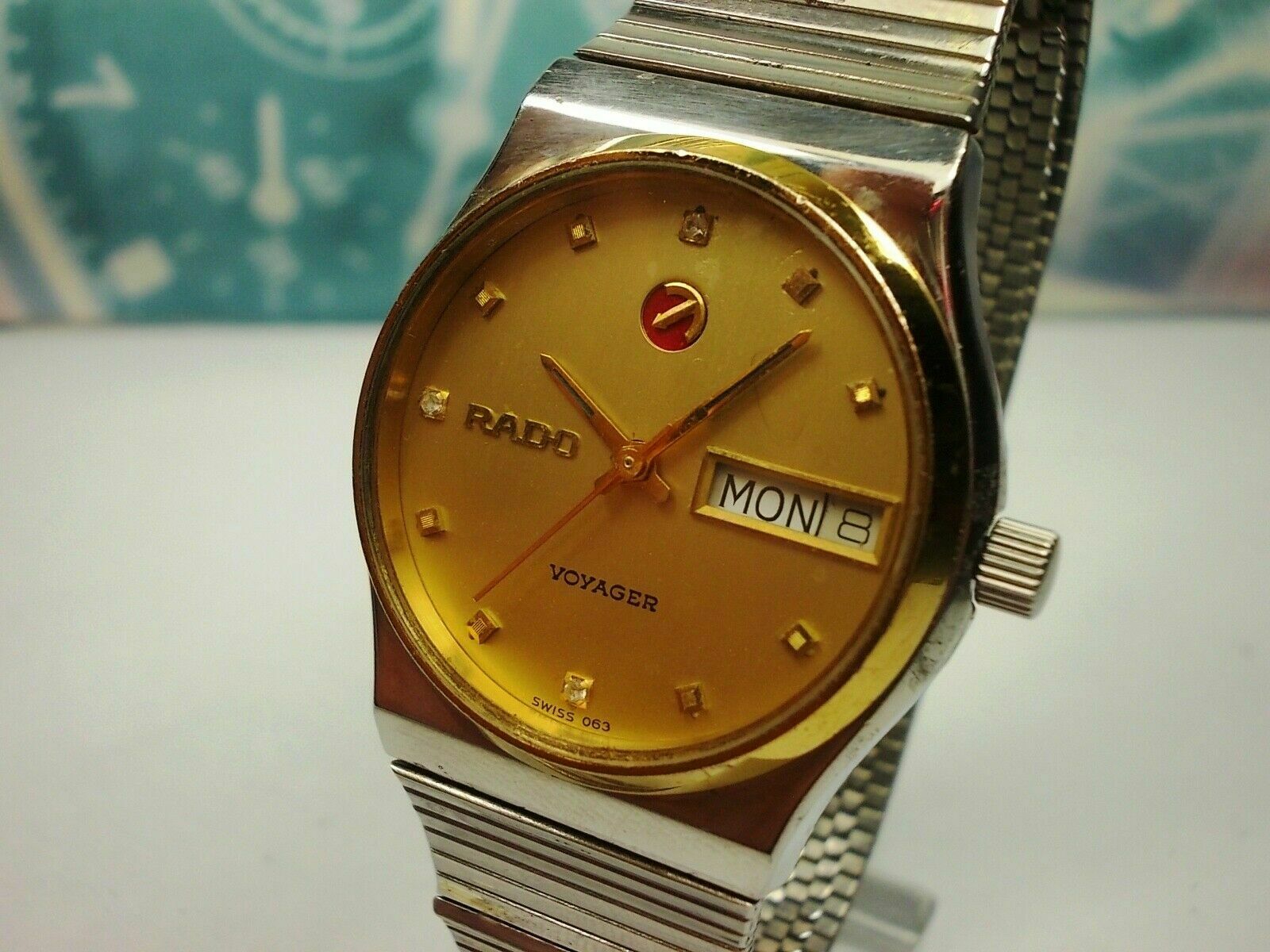 1円スタート RADO VOYAGER / 636.3260.2 ラドー ボイジャー ゴールド系 