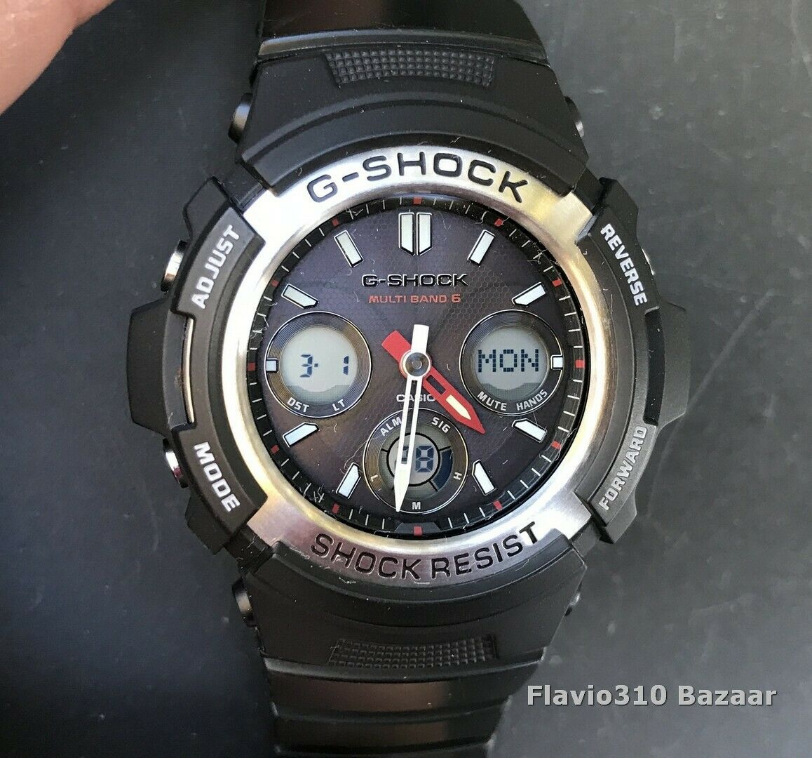 Casio G-SHOCK AWG-M100 (5230) Multi Band 6 Tough Solar 46mm watch - New  Battery | WatchCharts