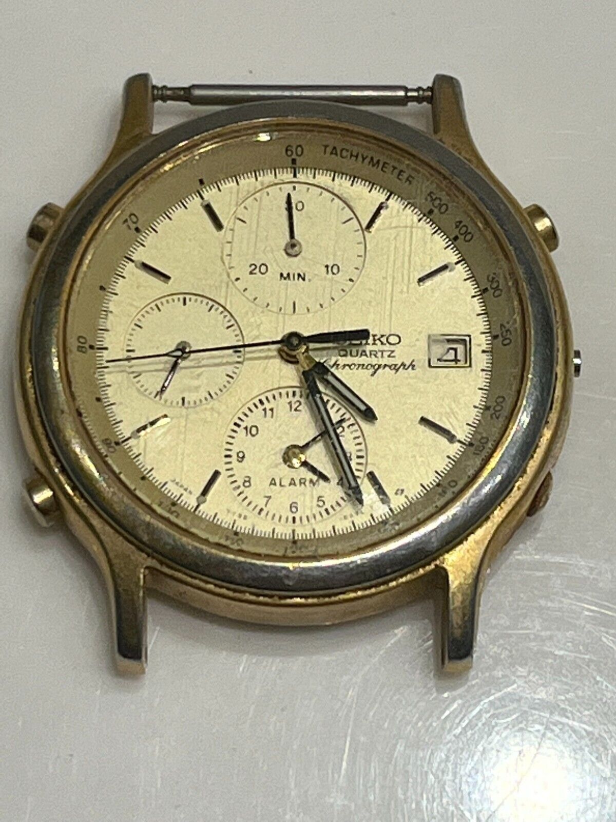 Vintage Men s Seiko Quartz Chronograph 7T32 6A5A WatchCharts