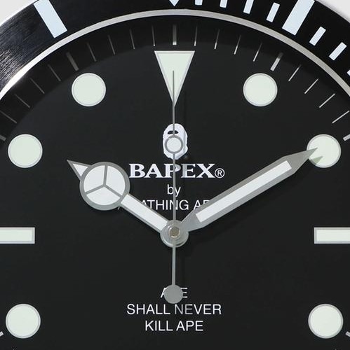 INSTOCK BATHING APE Bapex Wall Clock Black | WatchCharts Marketplace