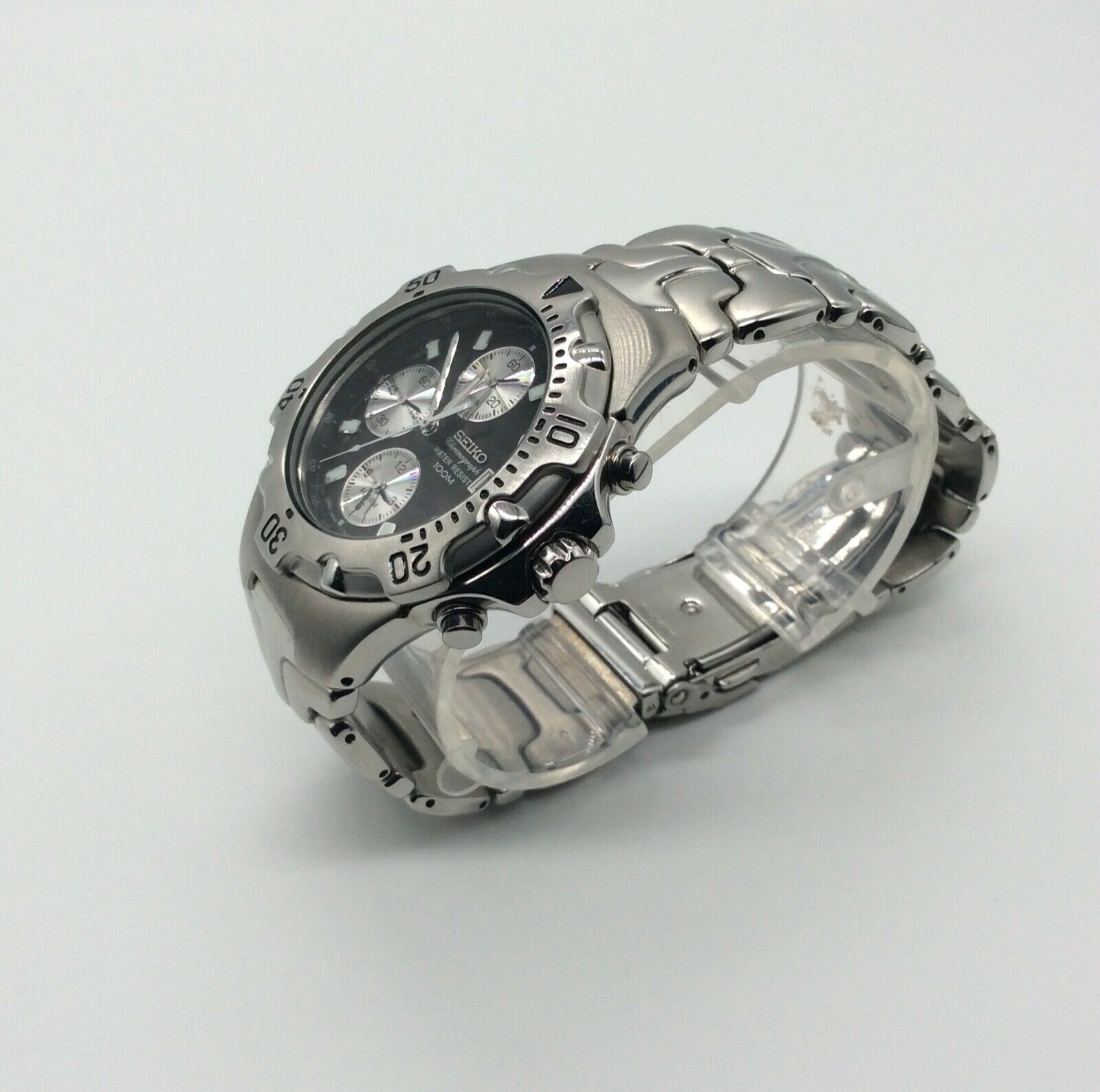 Seiko 7T62-0CR0 [A0] Chronograph Men's Wrist Watch