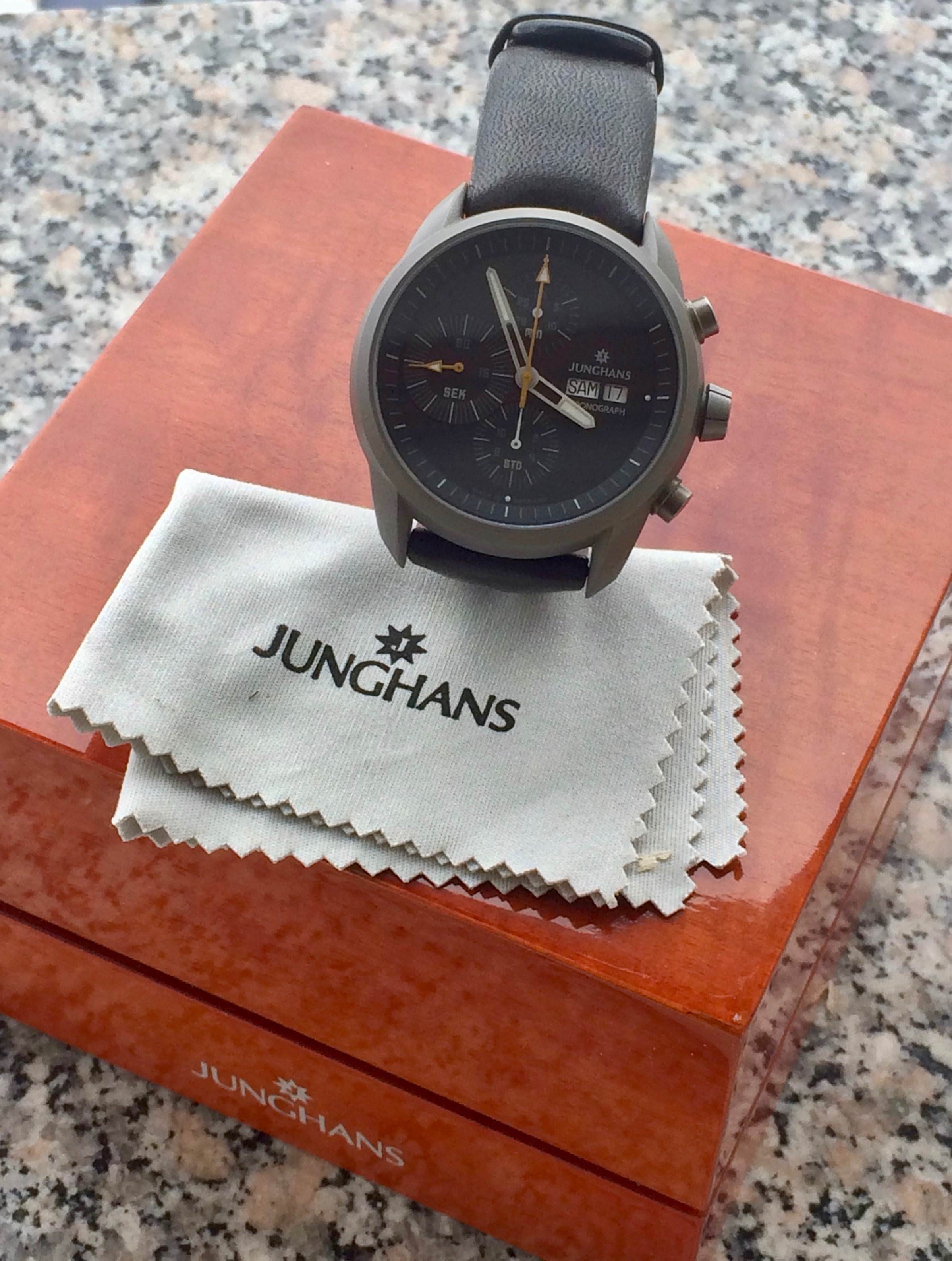 WTS Junghans Vista Titanium chronograph Valjoux 7750 almost