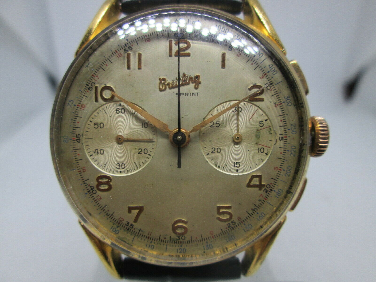 VINTAGE BREITLING SPRINT CAL.1188 CHRONOGRAPH GOLDPLATED HANDWIND MENSWATCH WatchCharts