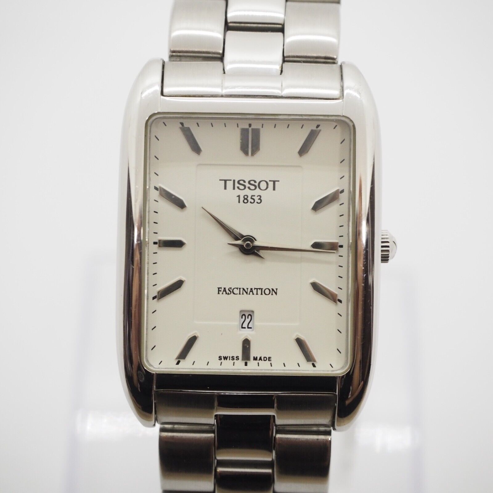 Tissot Fascination Watch Men's 27mm Rectangle Quartz White