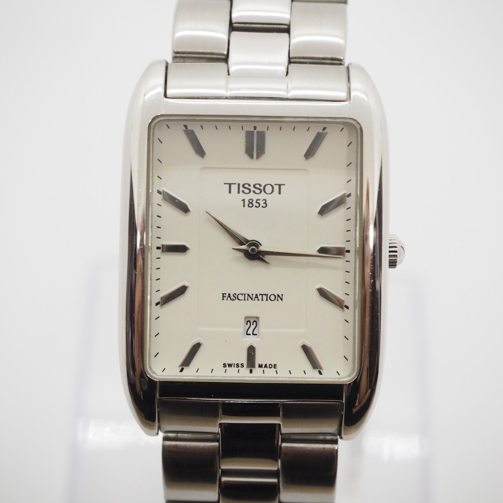 Tissot Fascination Watch Men's 27mm Rectangle Quartz White Dial