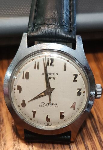 Vintage Benrus 3 Star 25 Jewel Men s Automatic Wristwatch Swiss