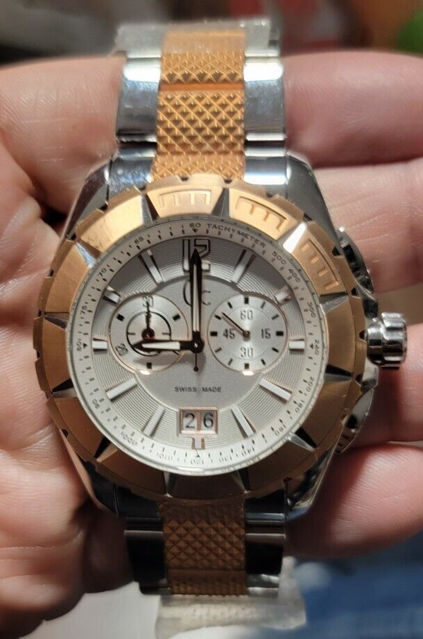 【稼働】 GC WATCH 53001G デイト クロノグラフ 腕時計 コンビ メンズ 【稼働】 GC WATCH 53001G デイト クロノグラフ 腕時計 コンビ