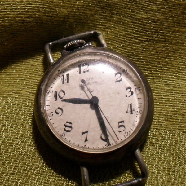 Vintage ELGIN POCKET WATCH transformed to wrist watch used nun's watch