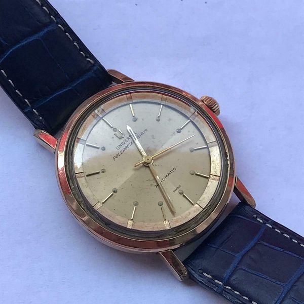 Universal Geneve Polerouter microtor 2182 SERVICED WatchCharts