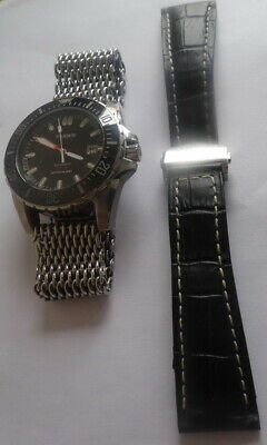 Automatic watch parnis pa 6007 en excellent etat two bracelets