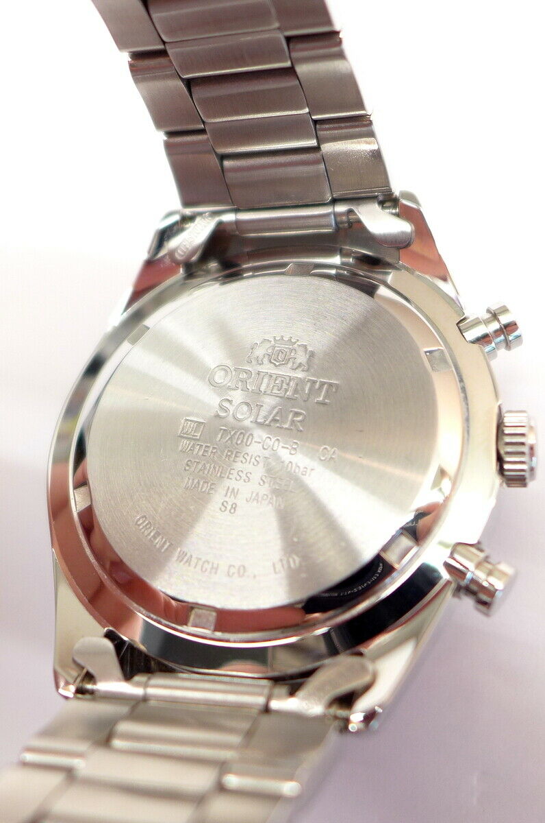 ORIENT Solar Dark Grey Panda Chronograph Neo 70's (WV0011TX