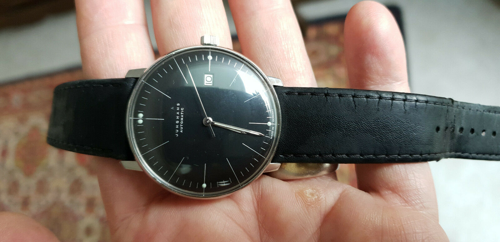 JUNGHANS MAX BILL AUTOMATIC 27.4701 Armbanduhr Edelstahl 38 mm