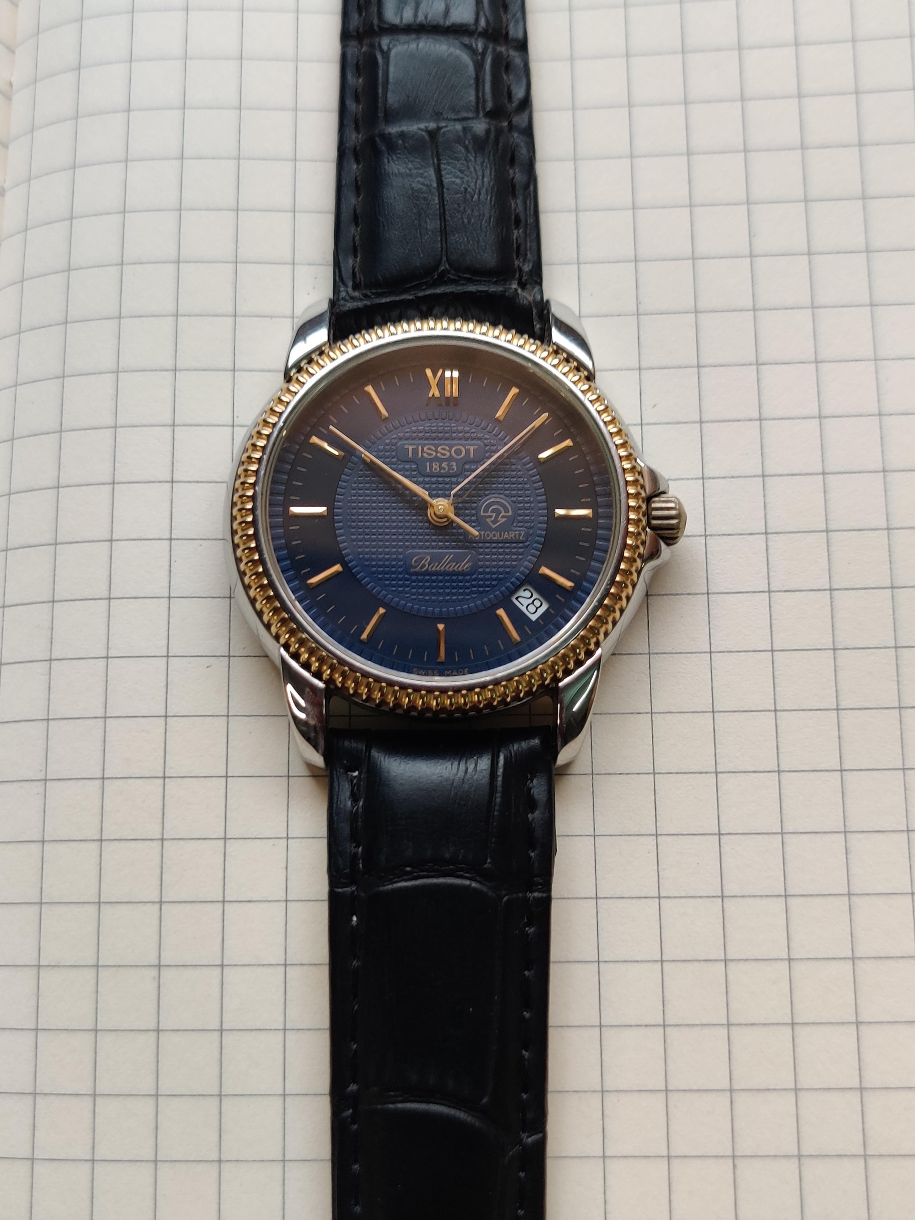 WTS Vintage TISSOT Ballade 1853 Date AUTO QUARTZ Two Tone