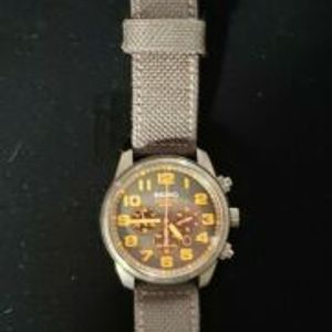 Seiko Sport Solar Chronograph Black and Orange Dial Men's Watch SSC233 |  WatchCharts