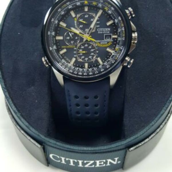 Cinturino In Vera Pelle Con Estrem&agrave; Curva 22 23 Per CIZEN Blue Angel Men Radio Wave AT8020-54L/8020-03L/JY8078 Cinturino Per Orologio