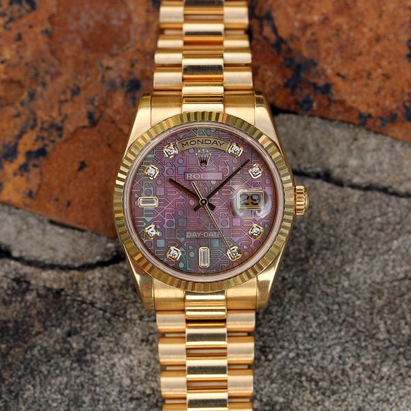 2008 Rolex Day-Date President ref. 118238 “Black Mother of Pearl