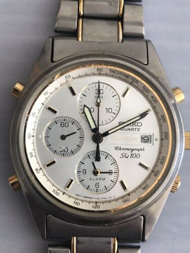 Seiko titanium sale alarm chronograph