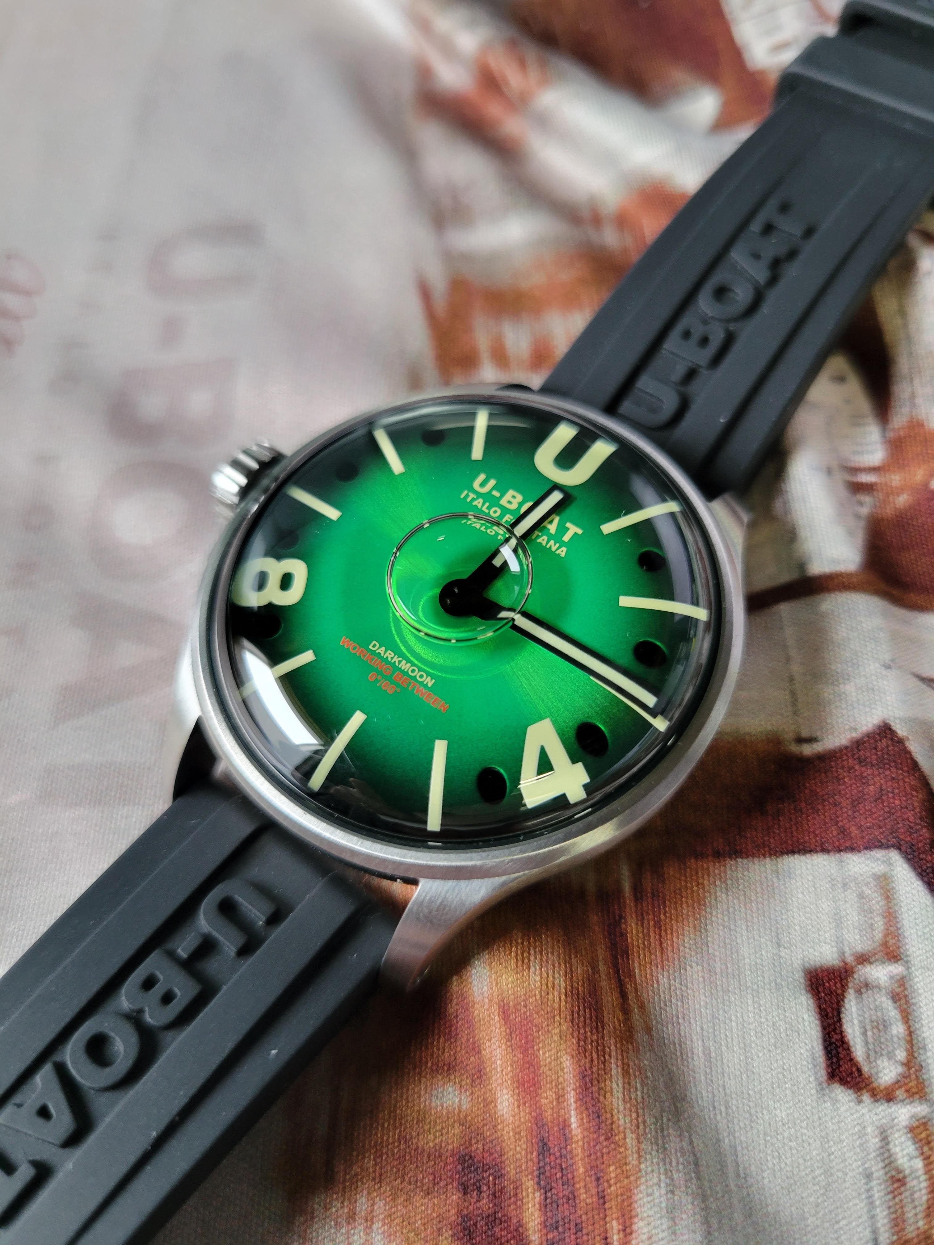 2023 U Boat Darkmoon 40mm Green WatchCharts Marketplace