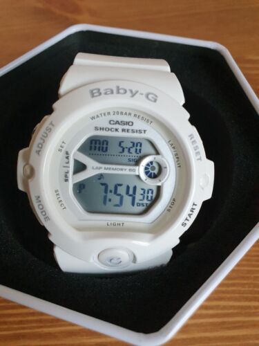 Casio Ladies Digital G-Shock Baby-G Ice White Watch 200m WR BG