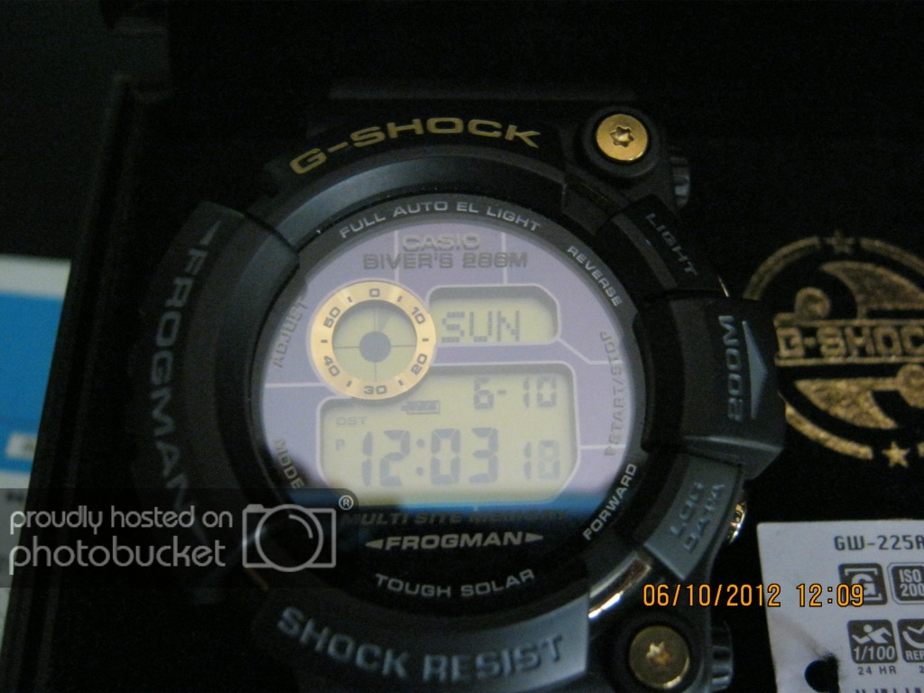 SOLD: CASIO G-SHOCK GW225A-1JF DAWN BLACK FROGMAN 25TH ANNIVERSARY