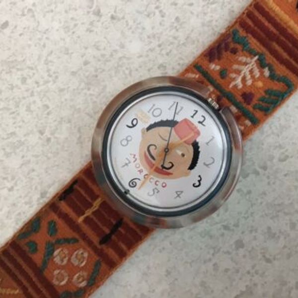 1996 Pop Swatch PMN105 Tappeto Swiss Quartz Watch Morocco  display picture 3