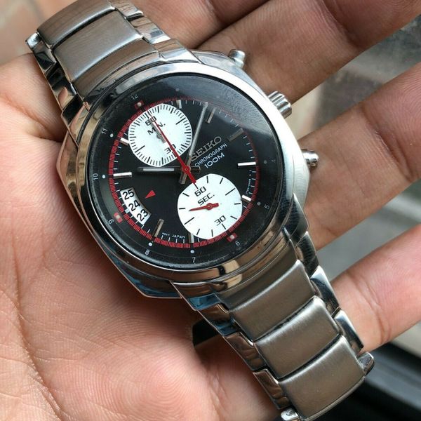 Seiko Inverse PANDA Chronograph UFO Vintage JDM 7T94-0AF0 Vintage 