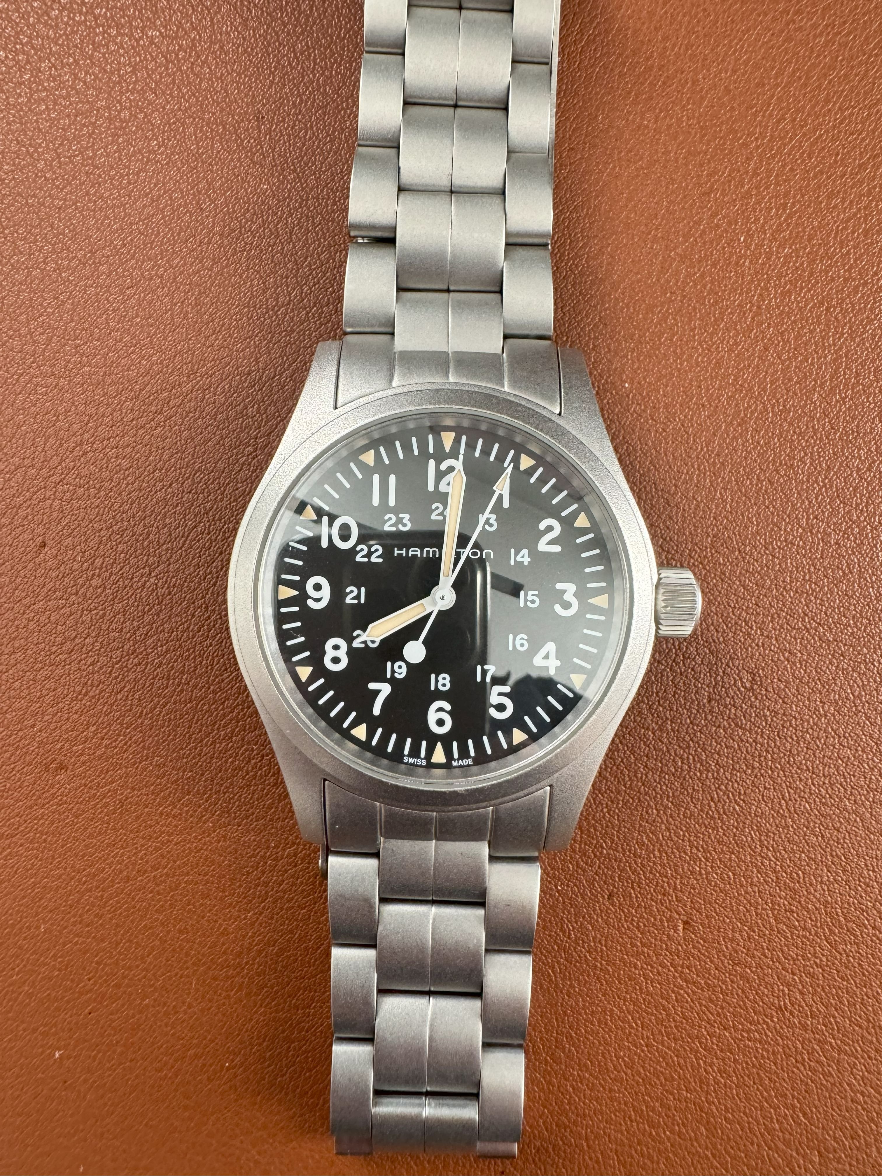 WTS Hamilton Khaki Field Mechanical 38mm Bracelet H69439131