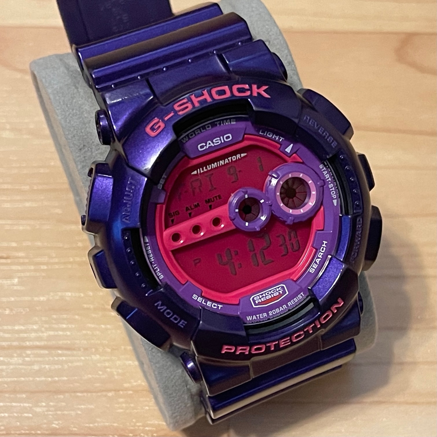 Casio G-SHOCK GD-100SC パープル 希少 G-SHOCK GD-100SC クレイジーカラーズ パープル デジタル - メルカリ