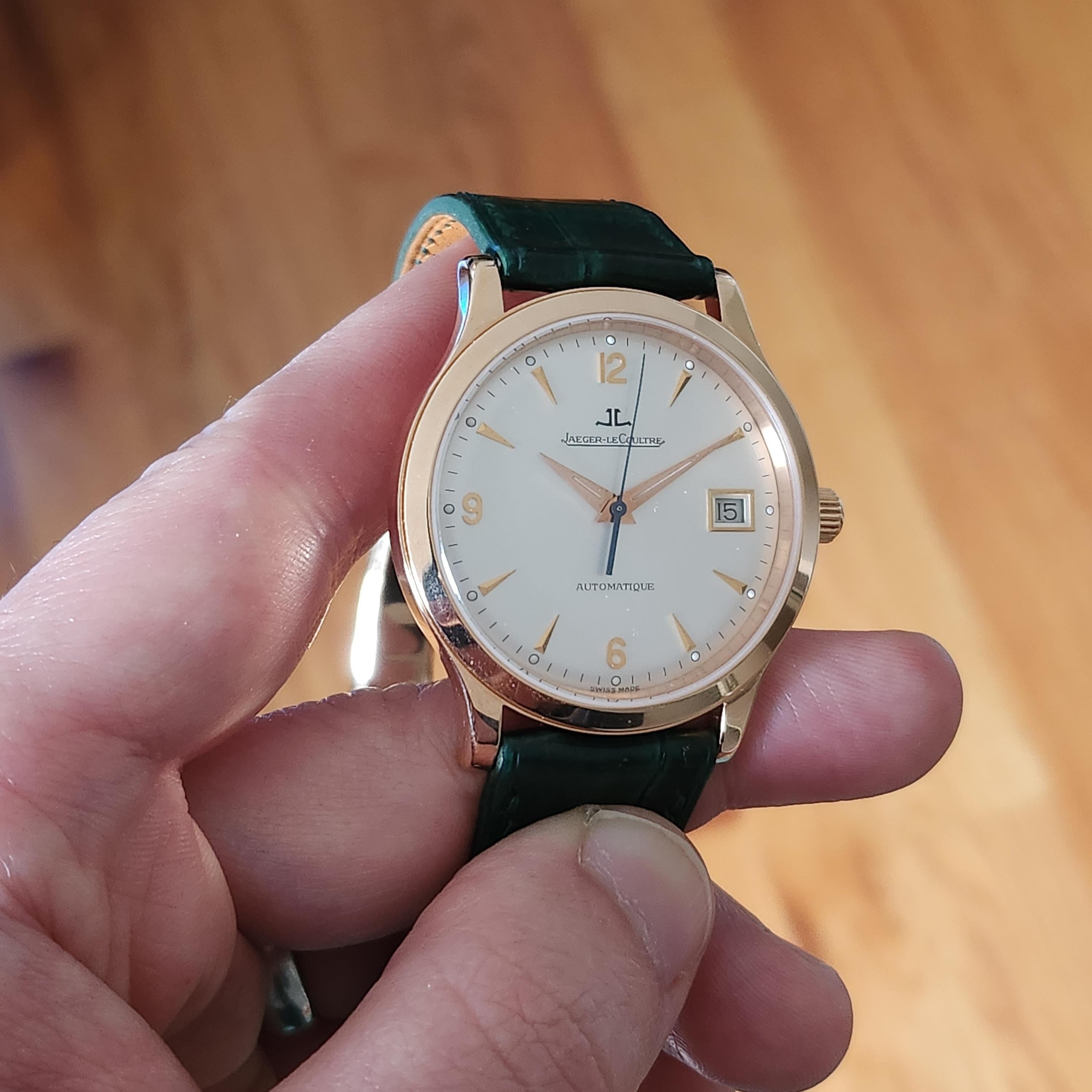 WTS Solid 18k Rose Gold Jaeger LeCoultre Master Control Date ref