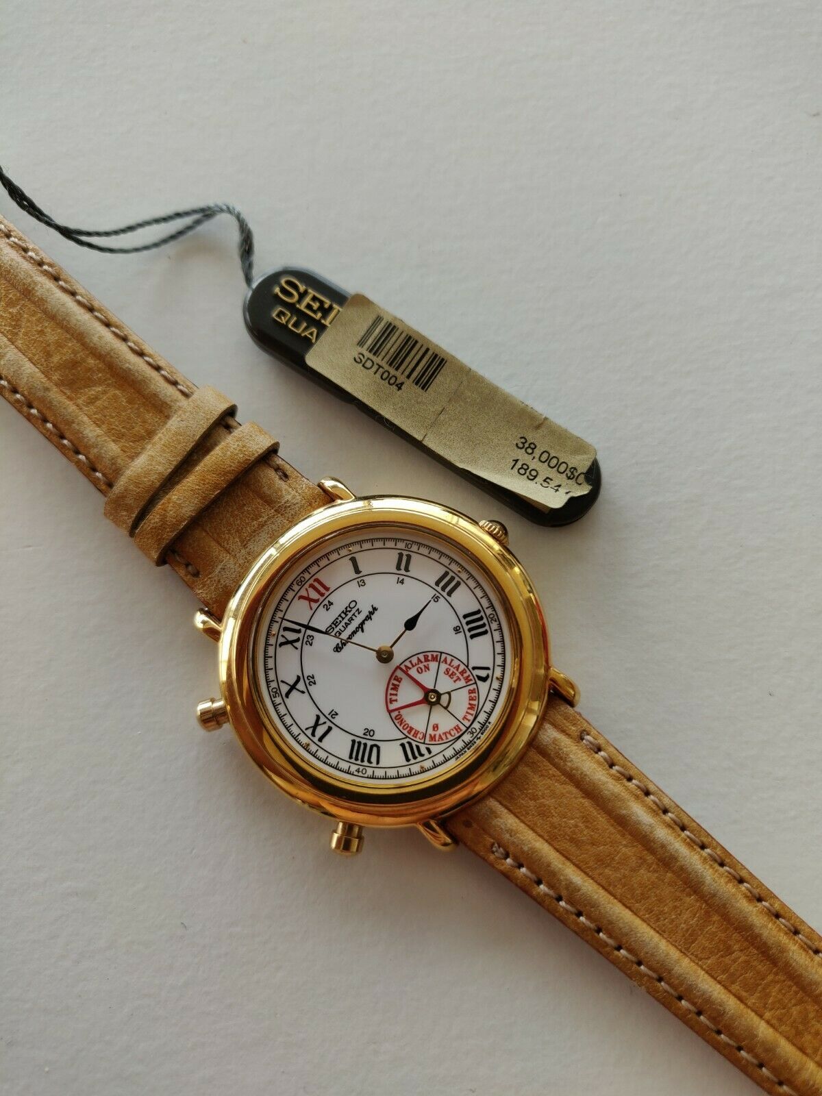 NEW Seiko Chronograph Alarm 8M25-6000 Watch Uhr Montre Vintage 90s NOS |  WatchCharts